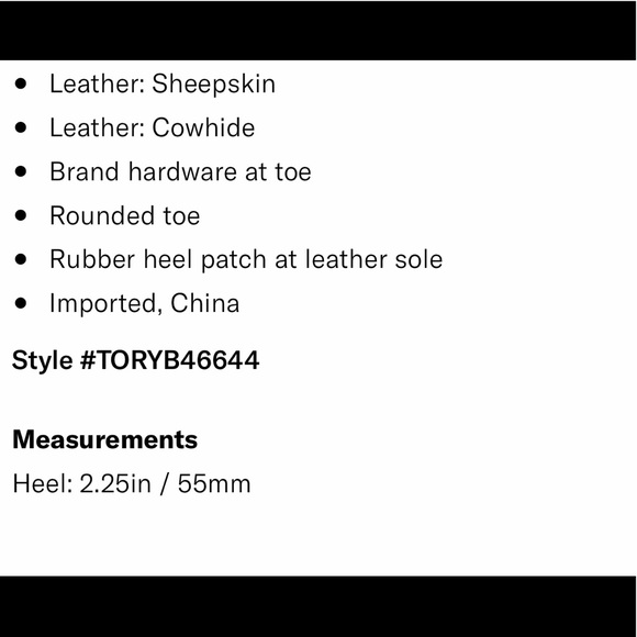 LAST PAIR 🔥TORY BURCH CATERINA LEATHER SLINGBACK - Picture 8 of 8